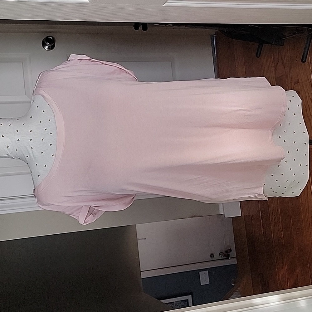 Dusty light pink tshirt blouse